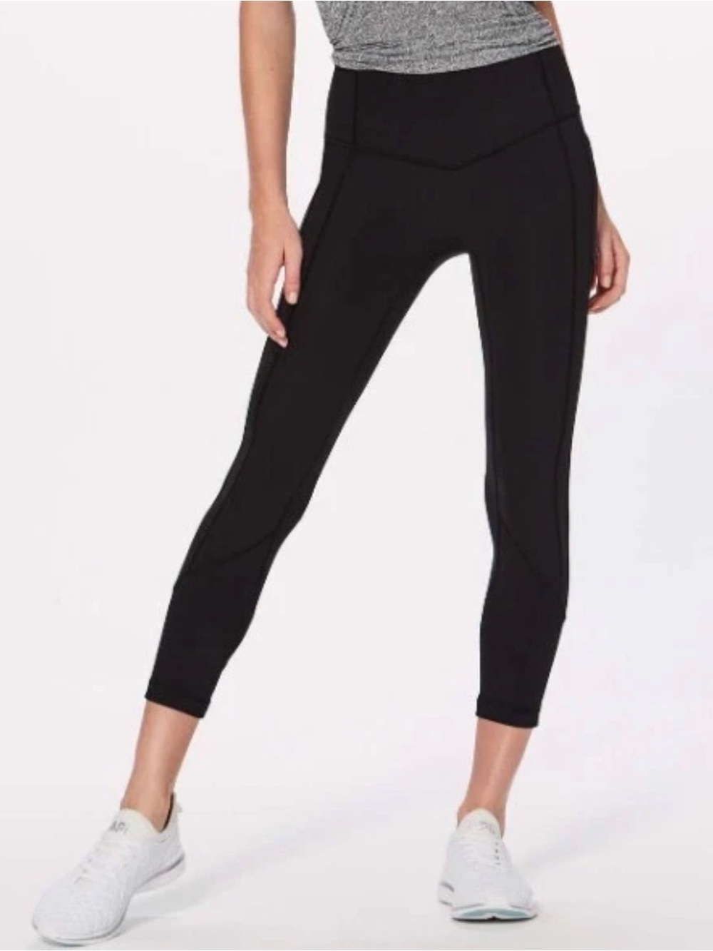 Lululemon All The Right Places Crop II *23" Sz 6 Black LW6AMYS